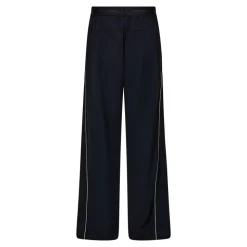 AminaCC Split Panel Bukser, Navy, XL