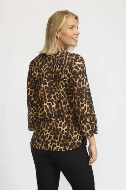 Amoa Bluse, Leo, XXL