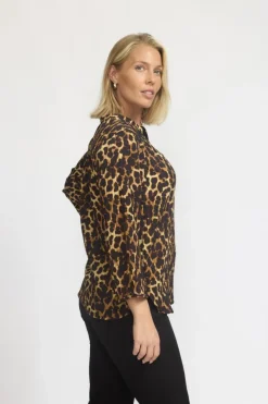 Amoa Bluse, Leo, XXL