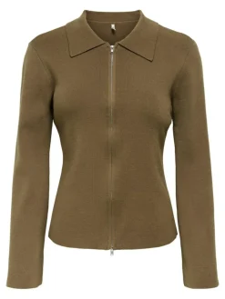 Andrea Zip Polo Cardigan, Cub, L