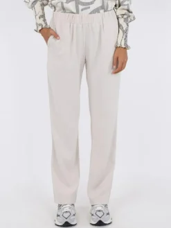 Angelo Woven Bukser, Ivory, 42