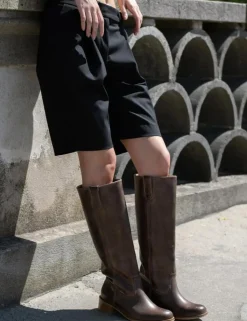 Ann Escovado Støvler, Dark Brown, 38