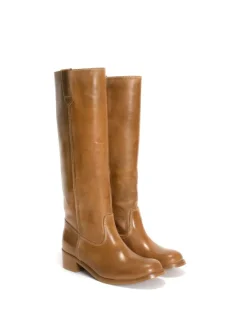 Ann Escovado Støvler, Dark Tan, 39