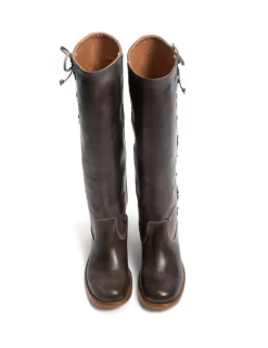 Ann Gaucho Laces Støvler, Dark Brown, 40