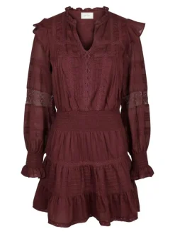 Aran S Voile Kjole, Burgundy, 36