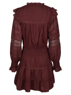 Aran S Voile Kjole, Burgundy, 36