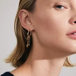 Arlet Recycled Øreringe, Gold Plated