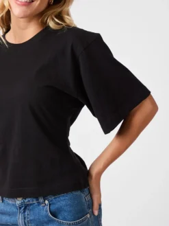 Asha Boxy T-shirt, Black, 36