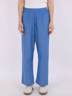 Astra Chambray Bukser, Blå, 36