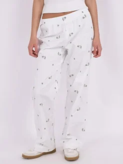 Astra Clean Flower Bukser, Hvid, 34