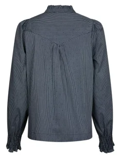 Astrida Stripe Stone Bluse, Navy, 40