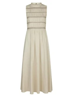 Atika Deco Smock Kjole, Ivory, 36