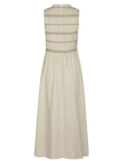 Atika Deco Smock Kjole, Ivory, 36