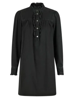 Ava Denim Kjole, Black, 38