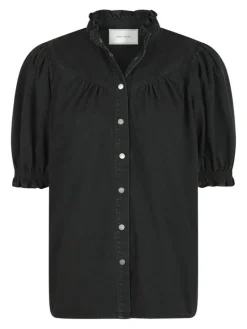 Avalon Denim Skjorte, Black, 36