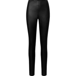Aya Leather Leggings, Black, 44
