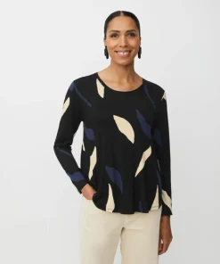 Badisna Jersey Top, Navy Blazer, L