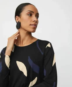 Badisna Jersey Top, Navy Blazer, L