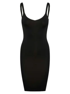 Ballroom Long Singlet Underkjole, Black, S/M