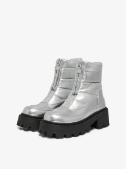 Banyu Quiltet Støvler, Sølv, 36