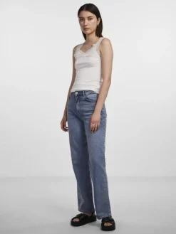 Barbera Lace Top, Bright White, M