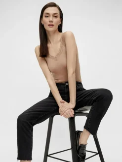 Barbera Lace Top, Warm Taupe, L