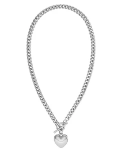 Barley Maxi Halskæde, Steel, 45 cm