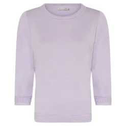 Basic Viscose Striktrøje, Lavender Haze, L