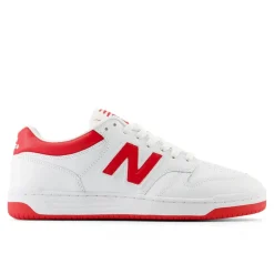 BB480 Sneakers, White/Red, 39.5