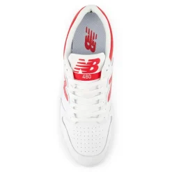 BB480 Sneakers, White/Red, 39.5