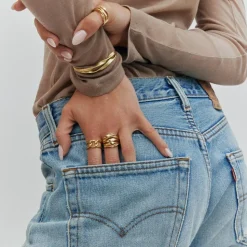 Bea Ring, Gold Plated