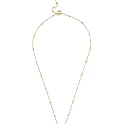 Beaded Chain Halskæde, Gold Plated, 38+2+2 cm