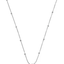 Beaded Chain Halskæde, Silver, 38+2+2 cm