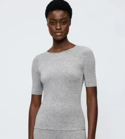 Beauty Layers Top, Medium Grey Melange, XL