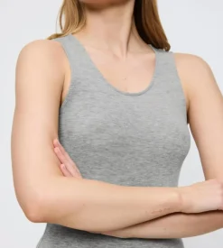 Beauty Layers Top, Medium Grey Melange, XL