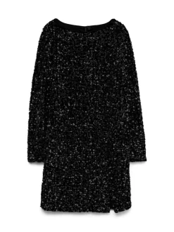 Bella Kort Kjole, Black, L