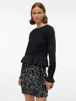 Bella Kort Nederdel, Silver, L