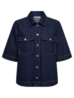 Belle Denimskjorte, Dark Blue Denim Rinse, M