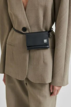 Belta Leather Taske, Black