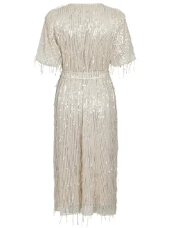 Benita Seqiuns Kjole, Champagne, 34