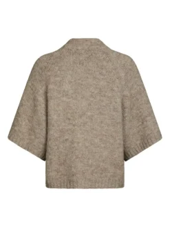 Benuta Fluffy Knit Cardigan, Beige Melange, 38