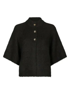 Benuta Fluffy Knit Cardigan, Dark Brown, 38