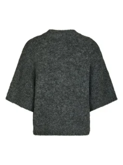 Benuta Fluffy Knit Cardigan, Antracit Melange, 38