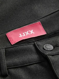 Berlin Faux Leather Bukser, Sort, XL