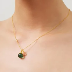 Berry Vedhæng, Gold/Turmalin