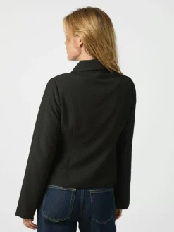 Bertha Structure Bluse, Black, 40