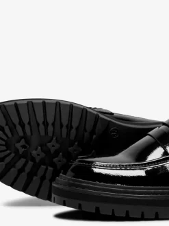 Beth-3 Loafers, Black Shiny, 38