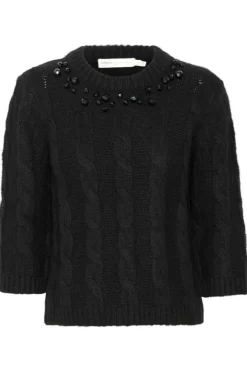 BetsyIW Striktrøje, Sort, L