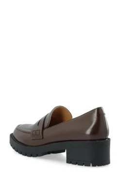 BIAPearl Simple Penny Loafers, Brown, 41