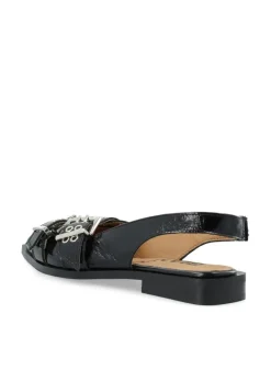 BIAVictoria Cross Buckle Slingback Ballerinasko, Black, 41